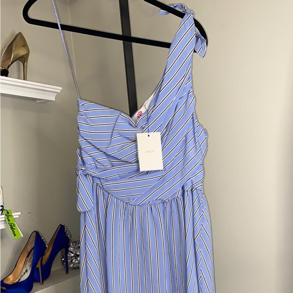 Shoulder Light Blue Cabrera Striped Poplin - Picture 15 of 15